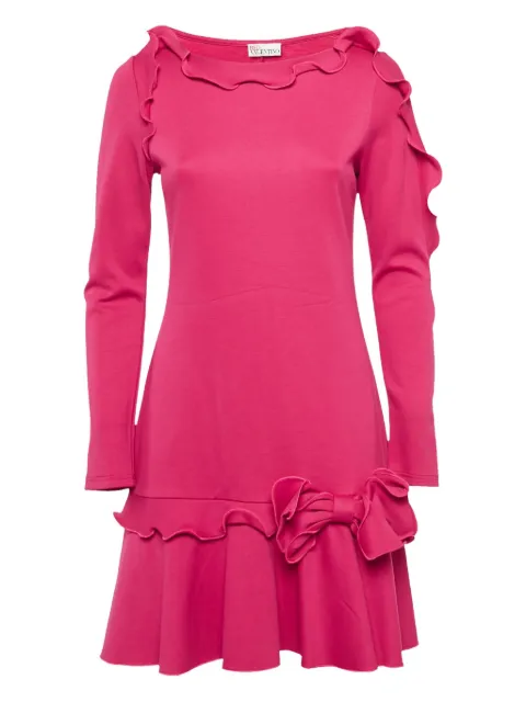RED Valentino flounce-trim bow dress