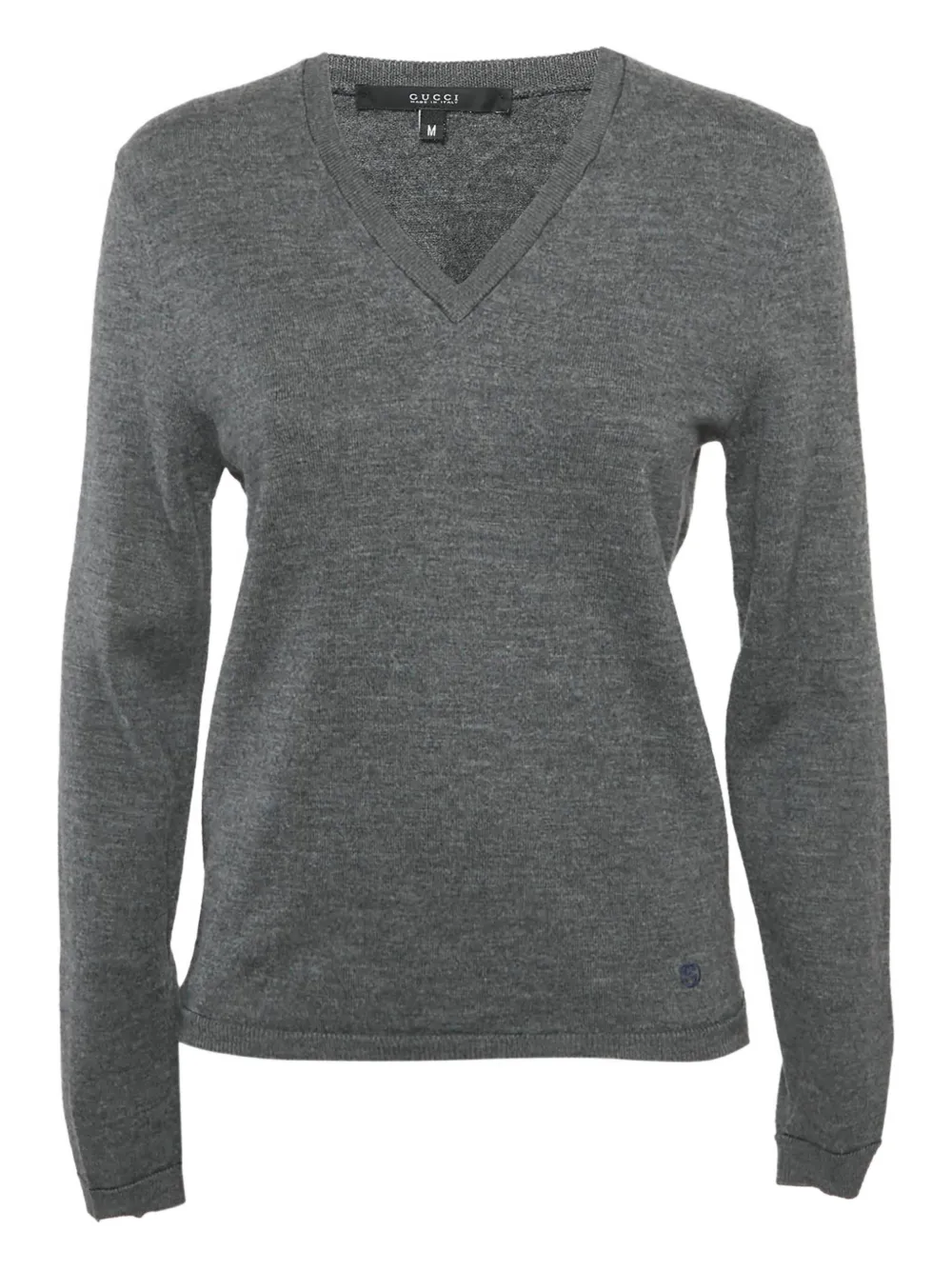 Gucci Pre-Owned pull en laine à col v | gris | Image 1