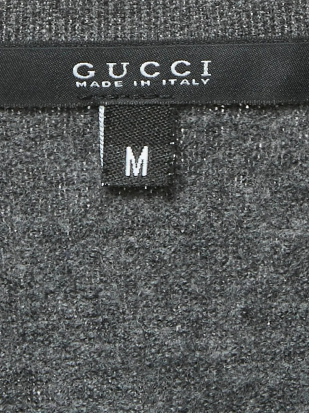 GUCCI Pre-owned V-neck Wool Sweater In Gray