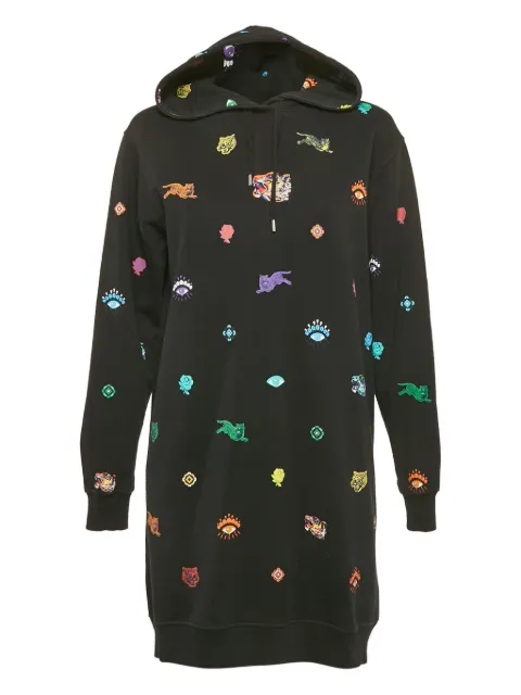 Kenzo Pre-Owned printed hooded mini dress