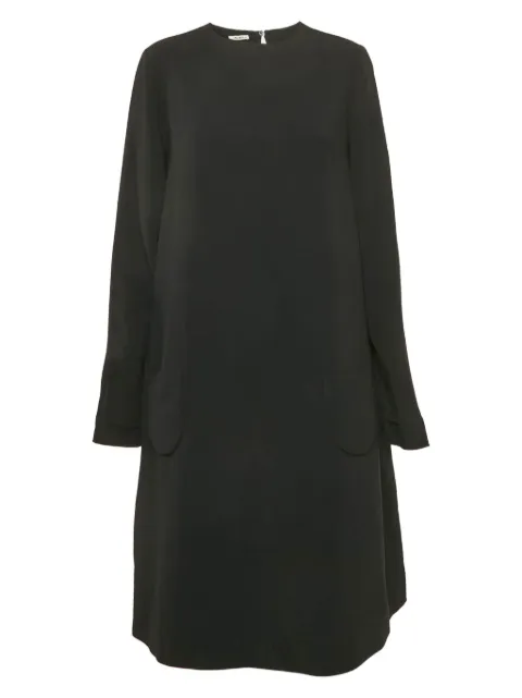 Miu Miu Pre-Owned crepe pocketed dress