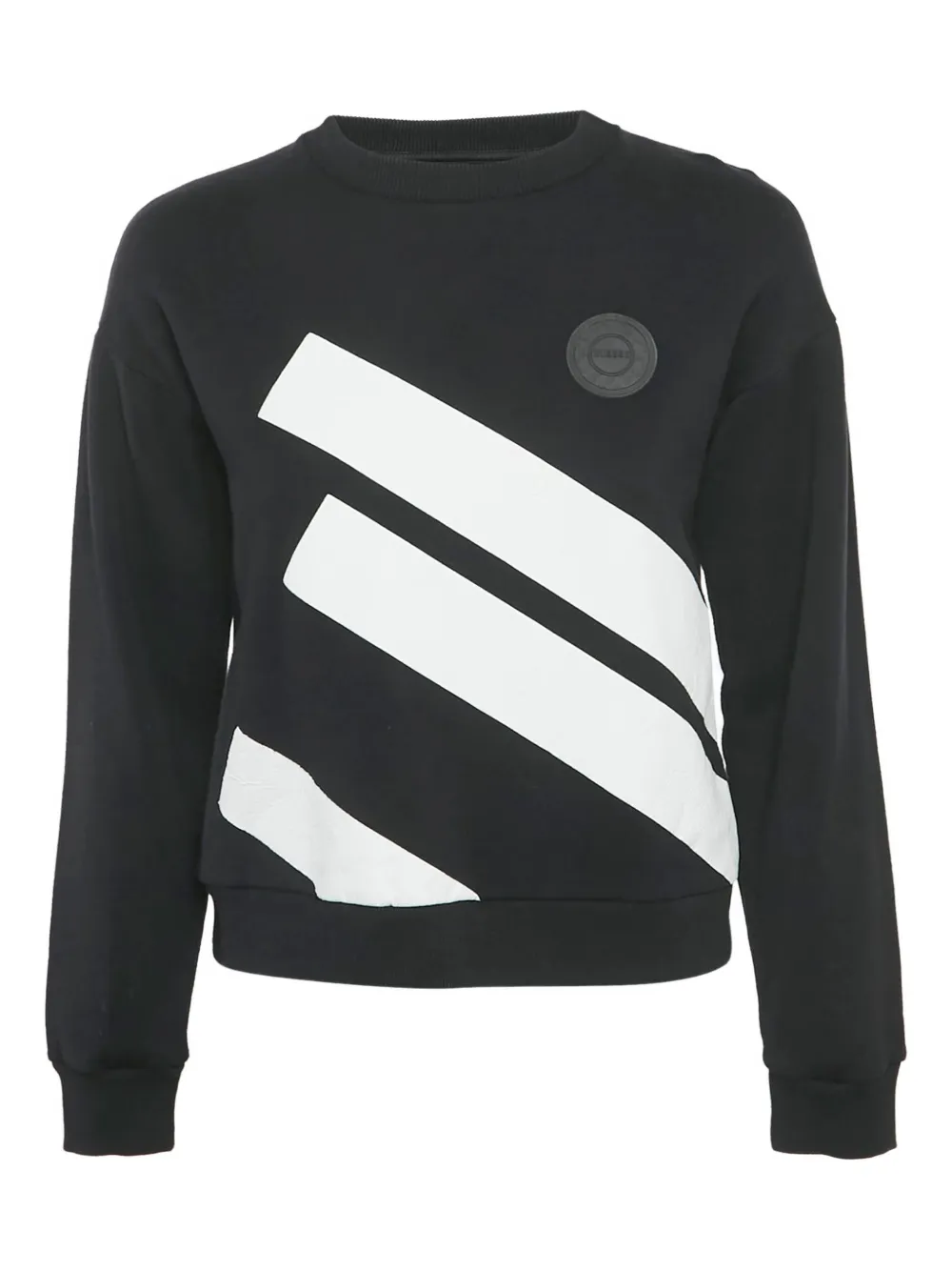 Versus Pre-Owned stripe-print sweatshirt | Black | Image 1