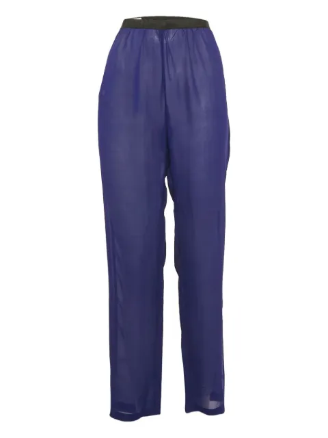Dries Van Noten Pre-Owned silk wide-leg trousers
