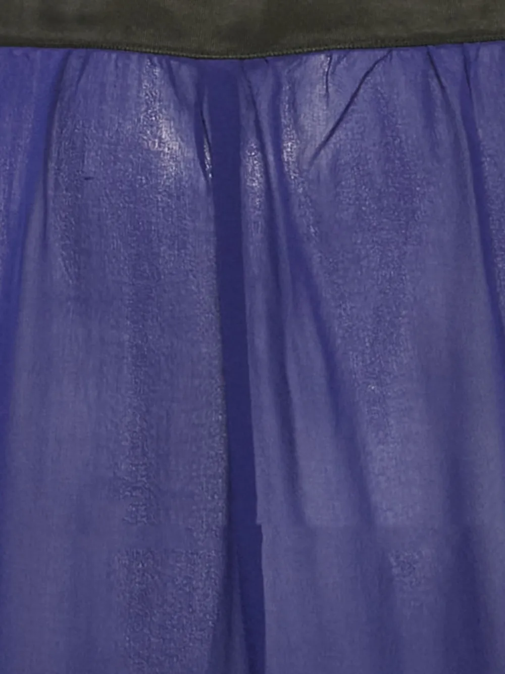 Pre-owned Dries Van Noten Silk Wide-leg Trousers In Blue