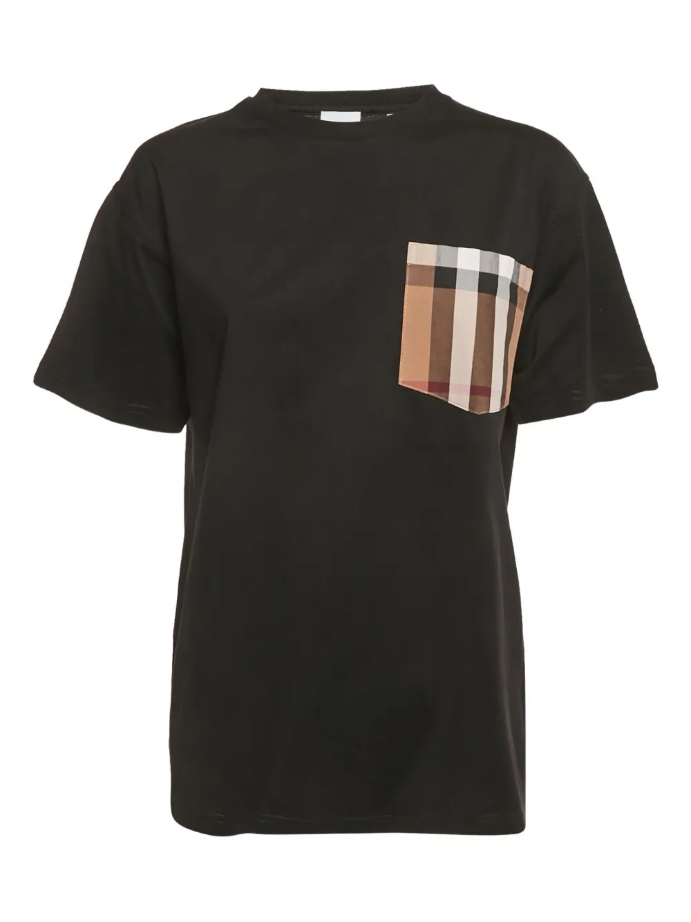 Burberry Pre-Owned T-shirt a quadri - Nero