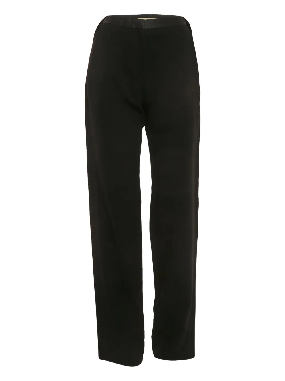 Pre-owned Balenciaga Crepe Trousers In Black