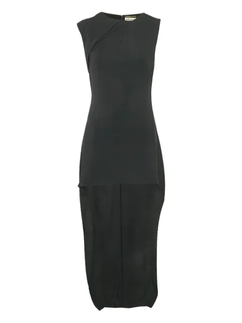 Saint Laurent Pre-Owned vestido de crepé con diseño asimétrico