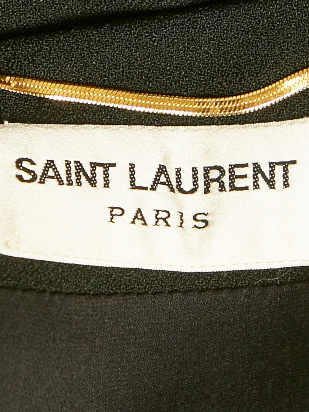 SAINT LAURENT Pre-owned High-low Crepe Dress In Black