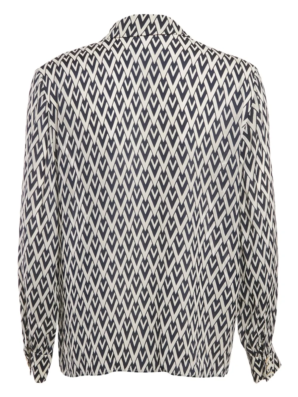 Valentino Pre-Owned V-pattern silk blouse | Image 2
