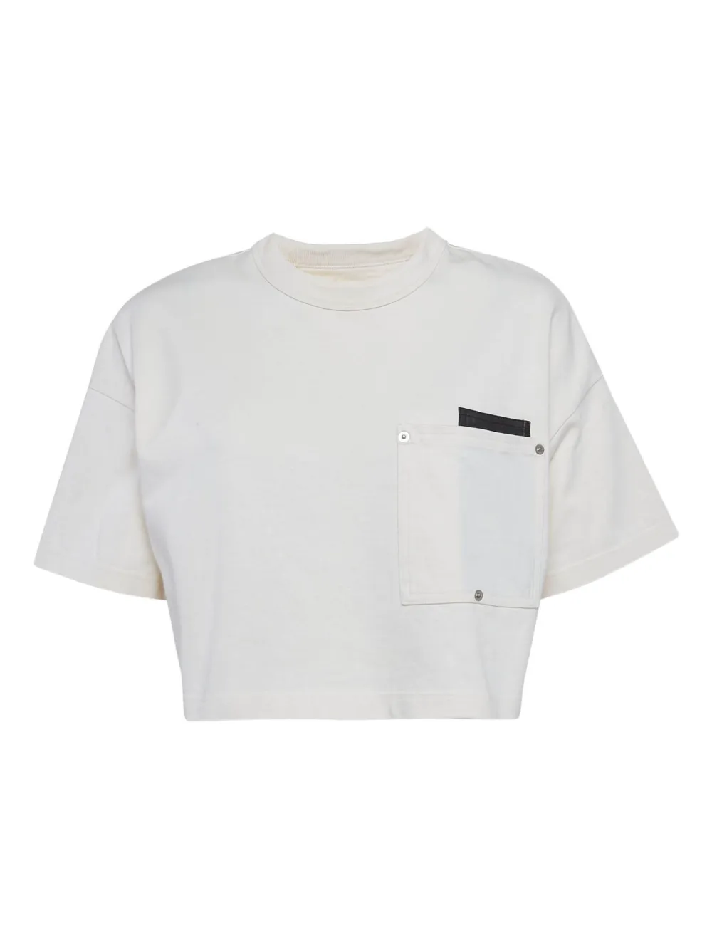 Pre-owned Bottega Veneta Cotton Cropped T-shirt In White