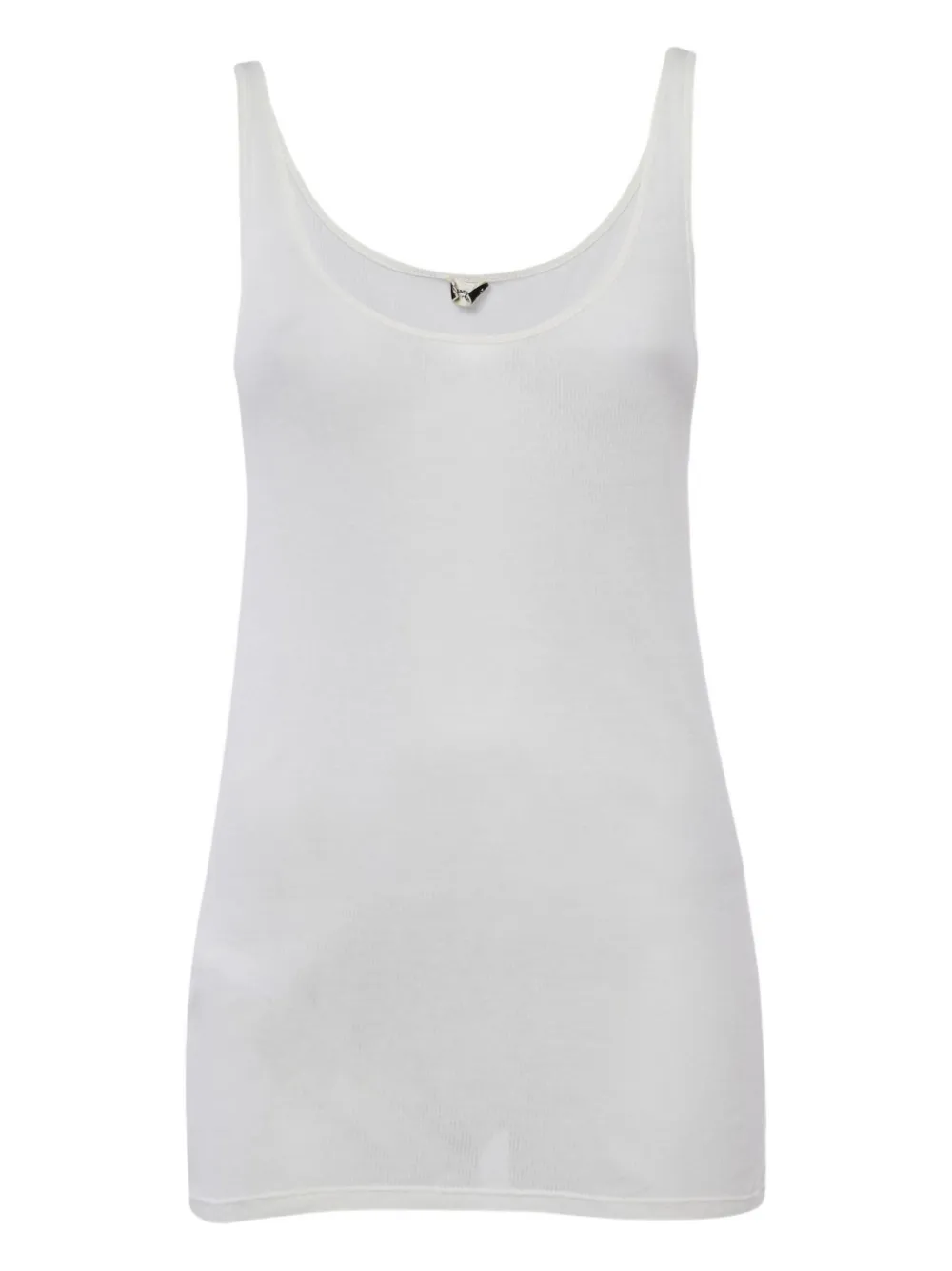 Saint Laurent Pre-Owned camiseta tejida de canalé | blanco | Image 1