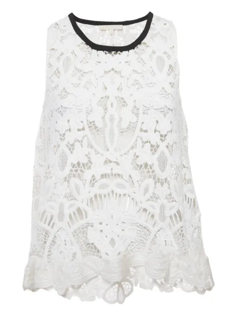 Maje laced sleeveless top