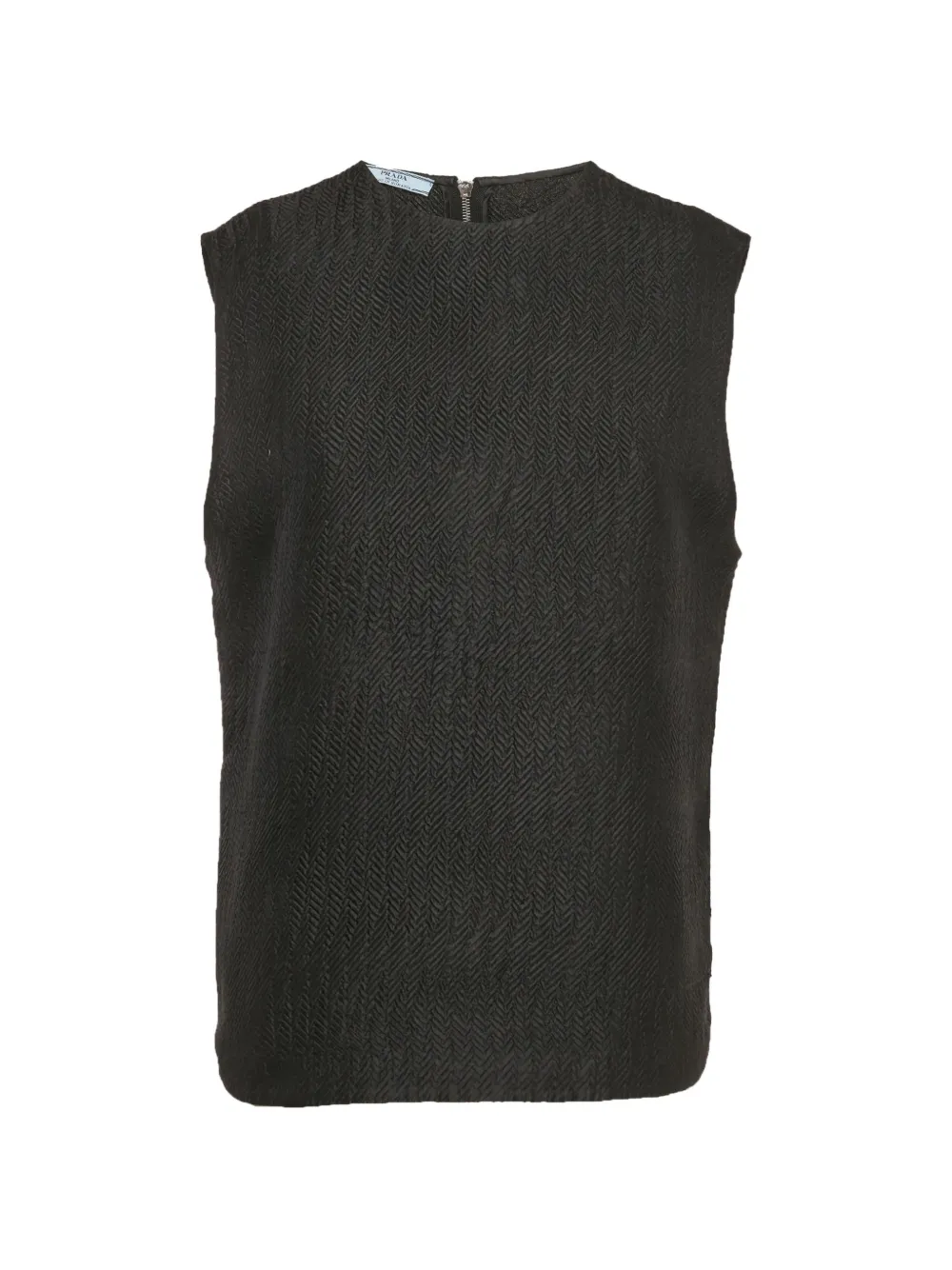 Prada Pre-Owned Top smanicato - Nero