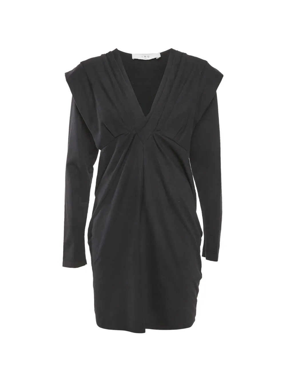 Pre-owned Iro Emylie Cotton Mini Dress In Black