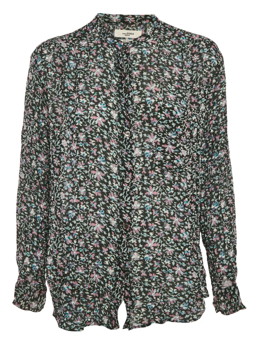 MARANT ÉTOILE abstract-print blouse | Green | Image 1
