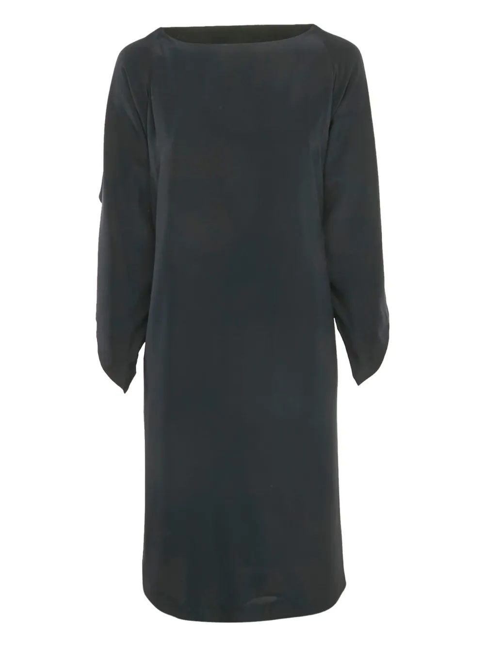 Pre-owned Maison Margiela Silk Overlay Dress In Black