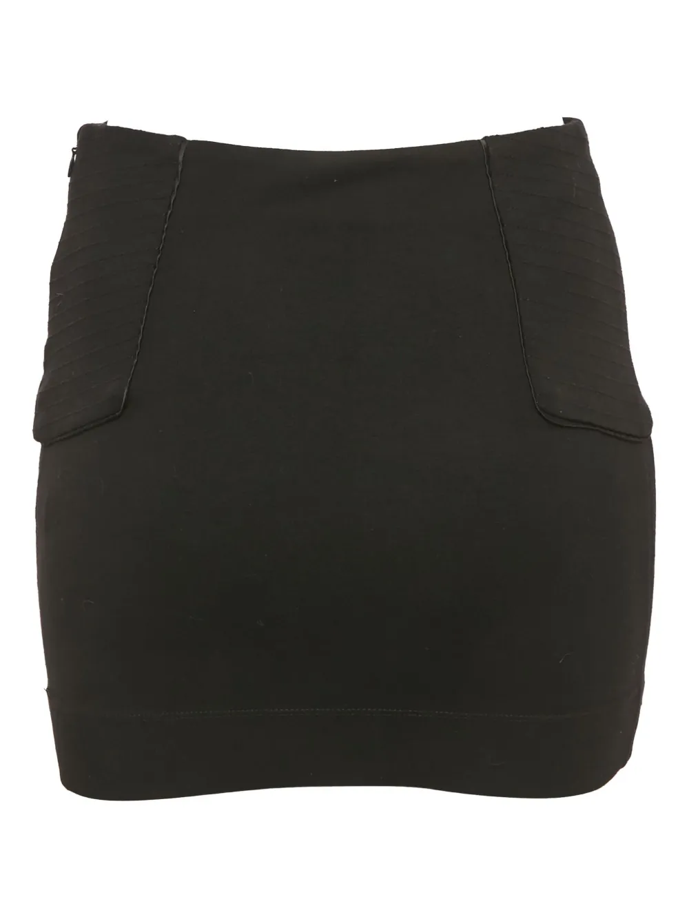 DVF Diane von Furstenberg Mini-rok met afwerking - Zwart