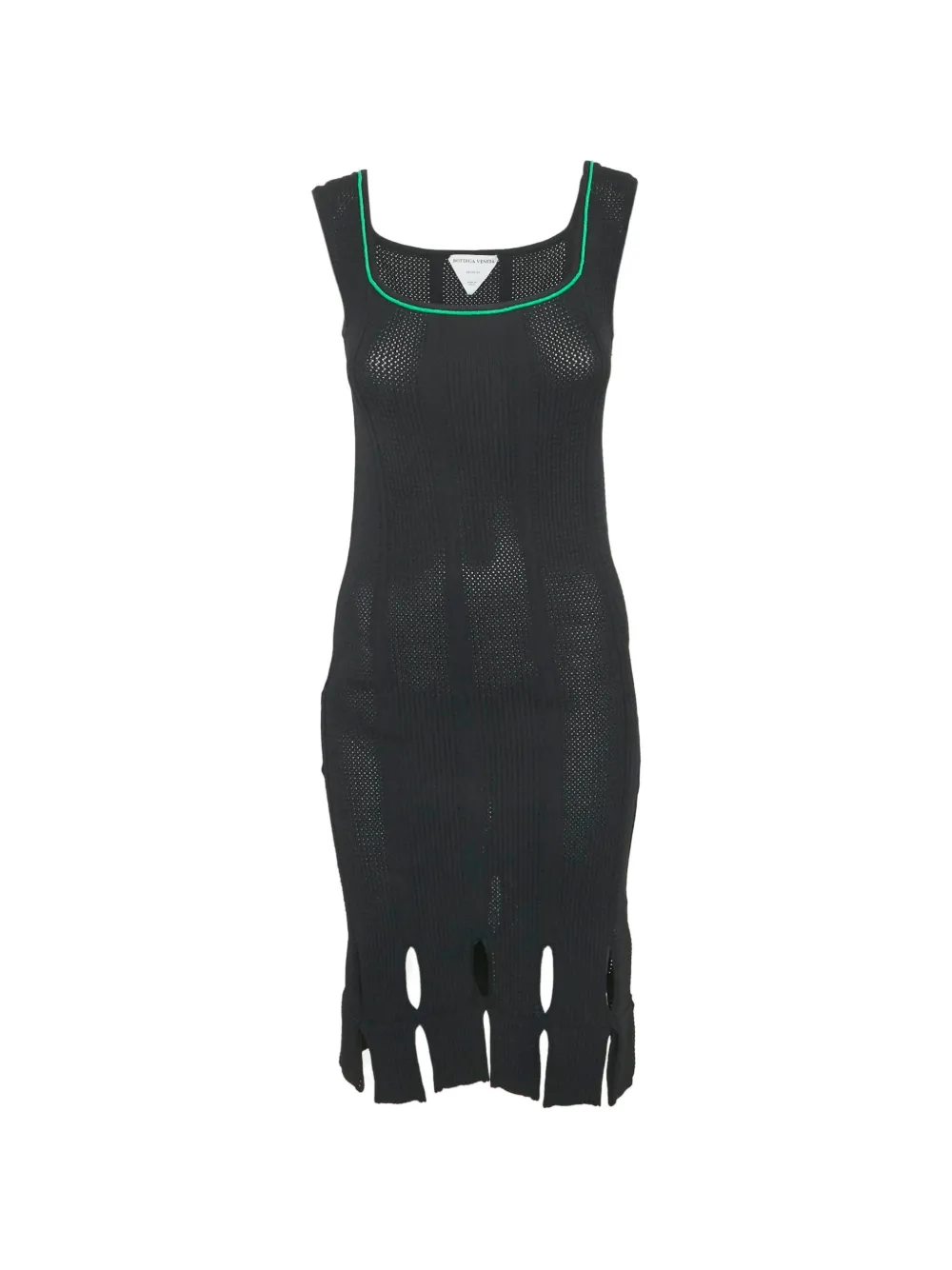 Bottega Veneta Pre-Owned Abito midi smanicato - Nero