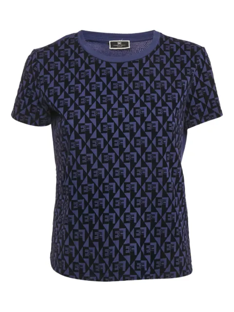 Elisabetta Franchi t-shirt à motif monogrammé