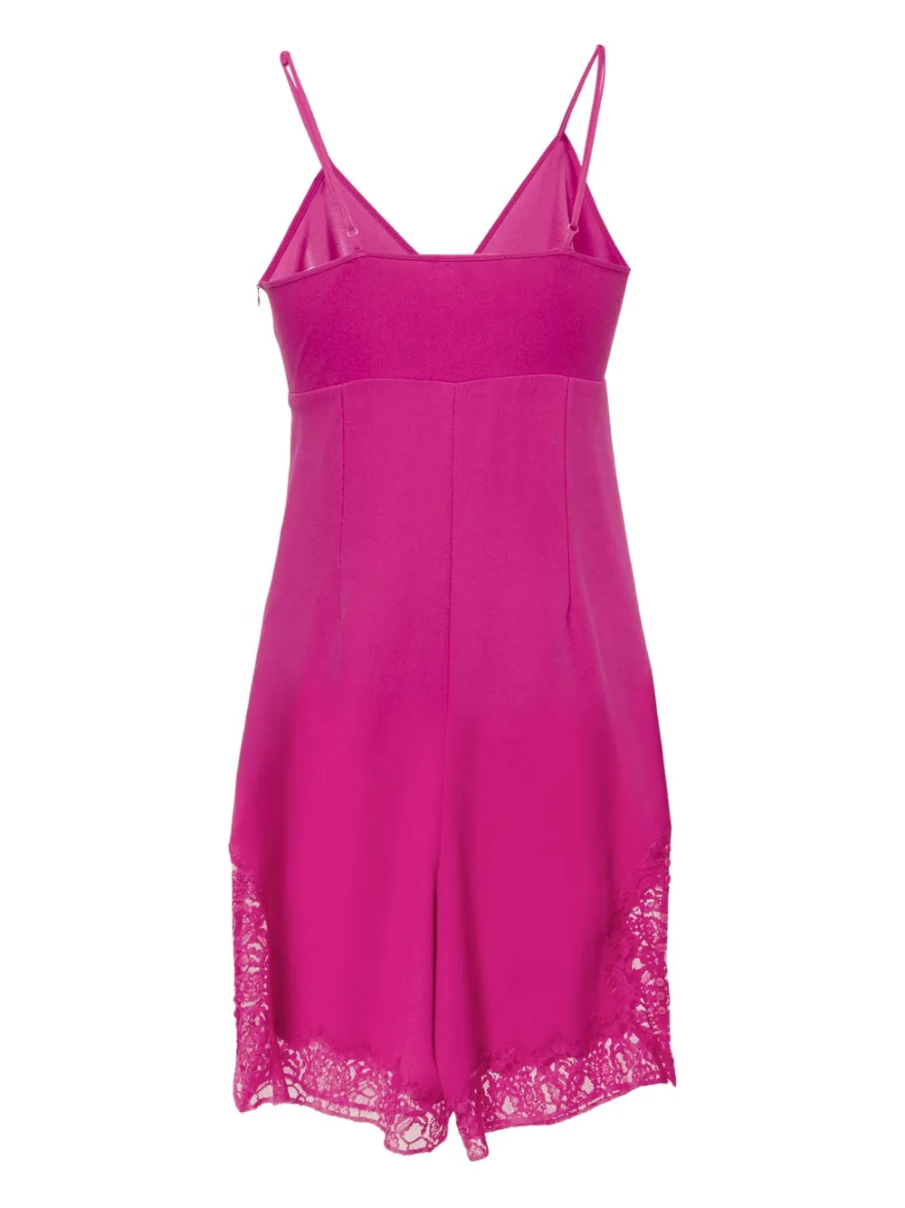 Maje Playsuit met afwerking van kant - Roze