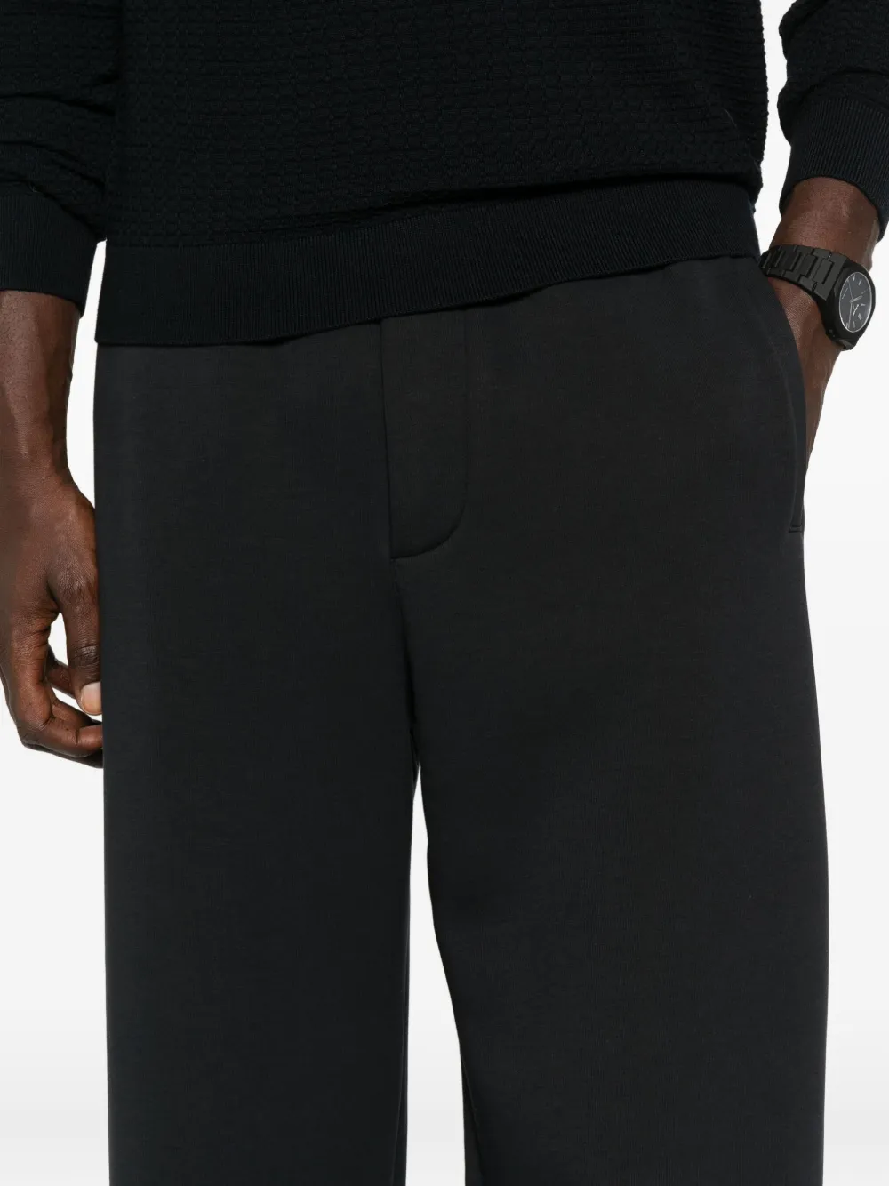 Emporio Armani Straight broek Zwart