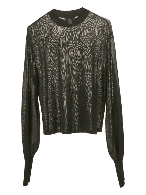 Alaïa Pre-Owned top translúcido manga larga