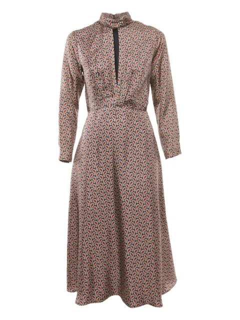 SANDRO paisley-print silk dress