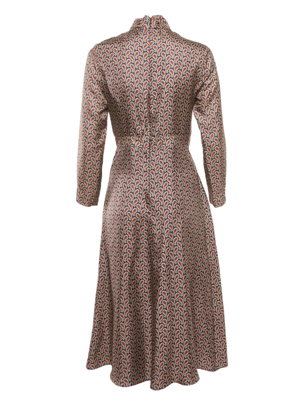 SANDRO Zijden jurk met paisley-print - Blauw