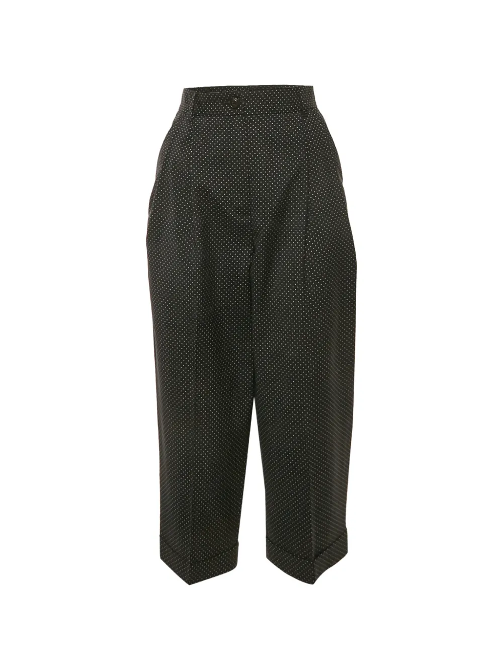 Dolce & Gabbana Pre-Owned Pantaloni a pois con pieghe - Nero