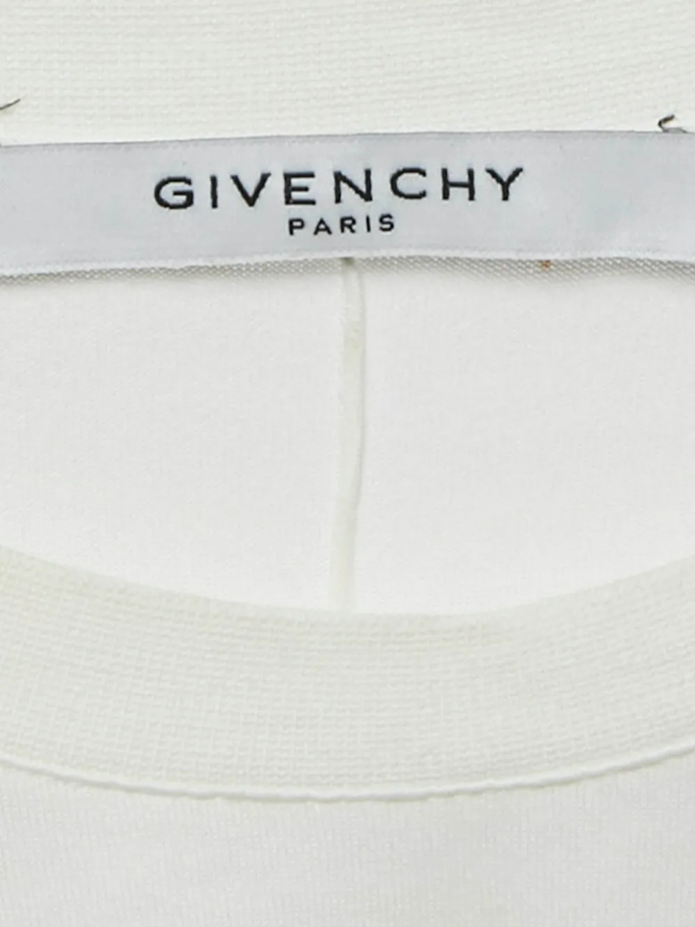 Pre-owned Givenchy Logo-band T-shirt In White