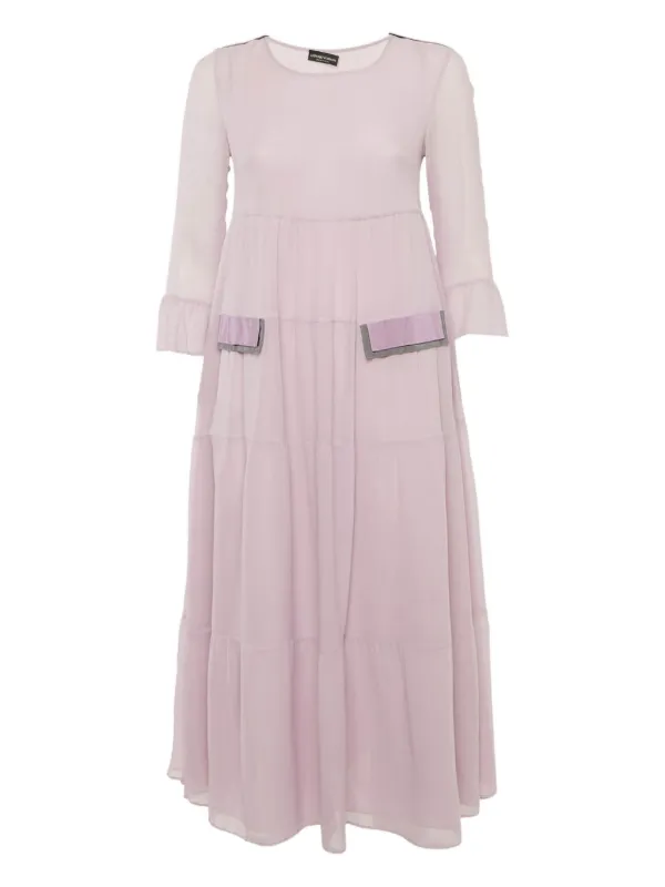 armani purple dress Giorgio Armani