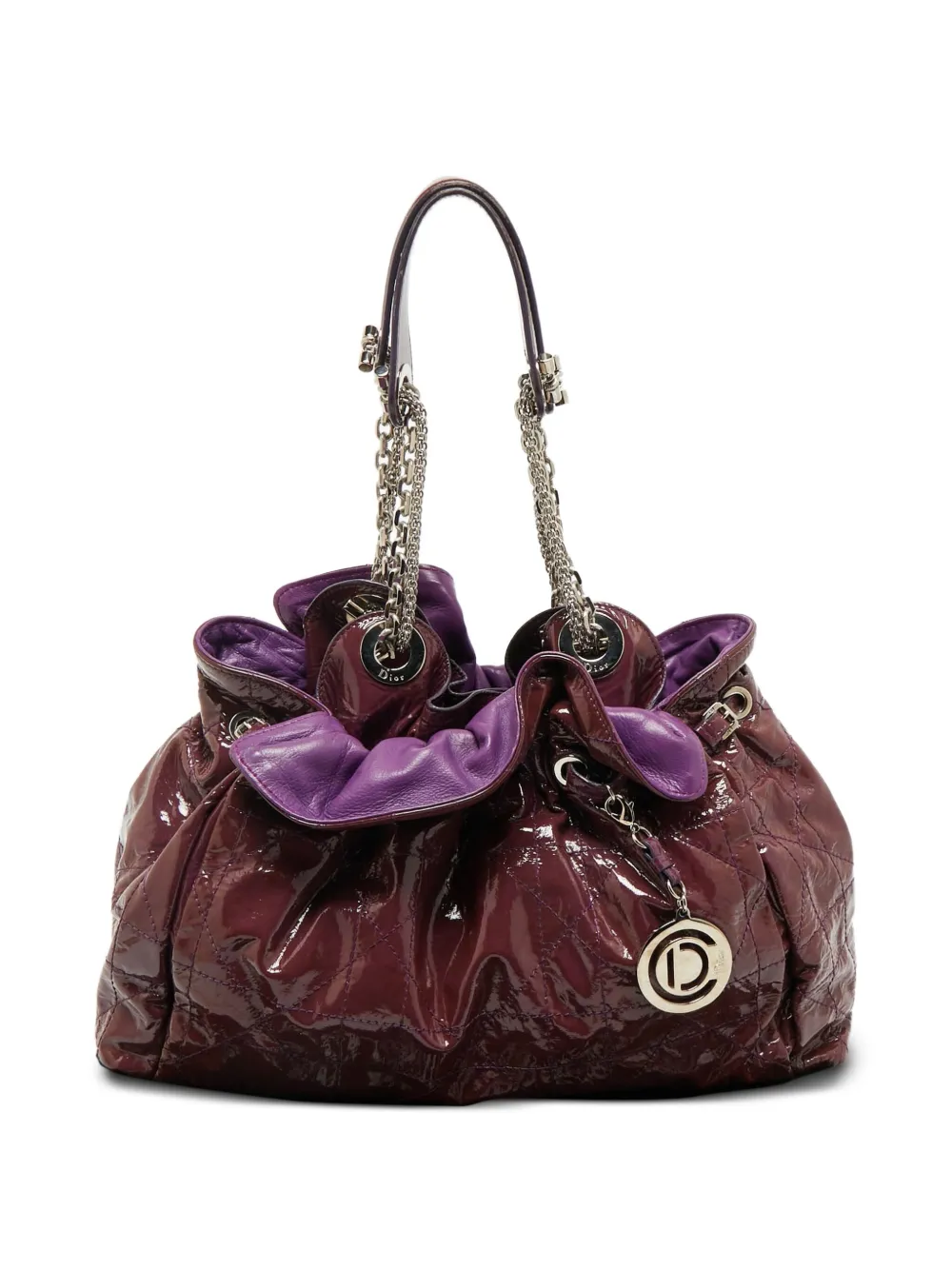 Pre-owned Dior Le Trente Shoulder Bag In Purple