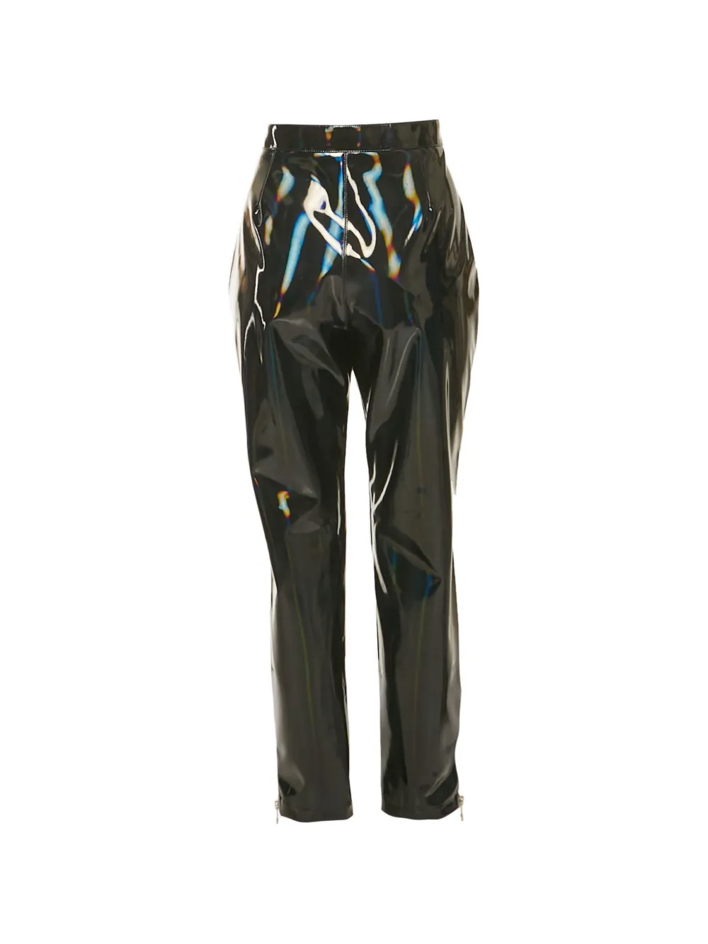 Balmain Pre-Owned iridescent zip trousers - Zwart
