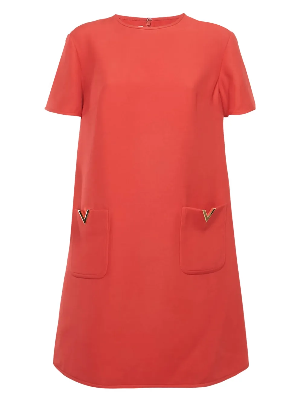 Valentino Pre-Owned Abito con logo V - Rosso