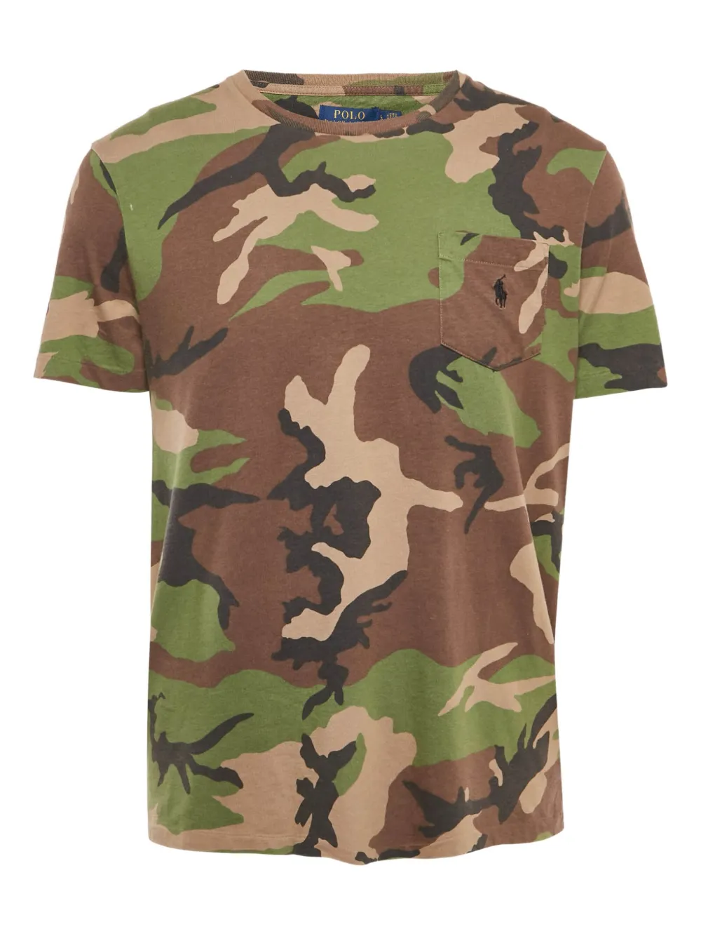 Polo Ralph Lauren Vintage T-shirt con stampa camouflage e tasca - Verde