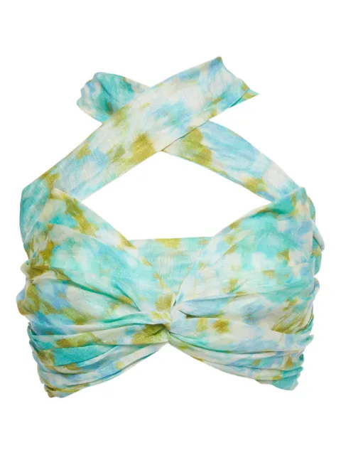 ZIMMERMANN abstract-print halterneck top