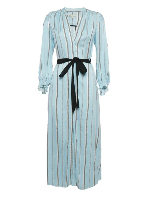 Maje Gestreiftes Kleid mit Gürtel