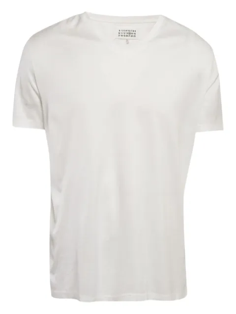 Maison Martin Margiela Pre-Owned playera de algodón con cuello en V
