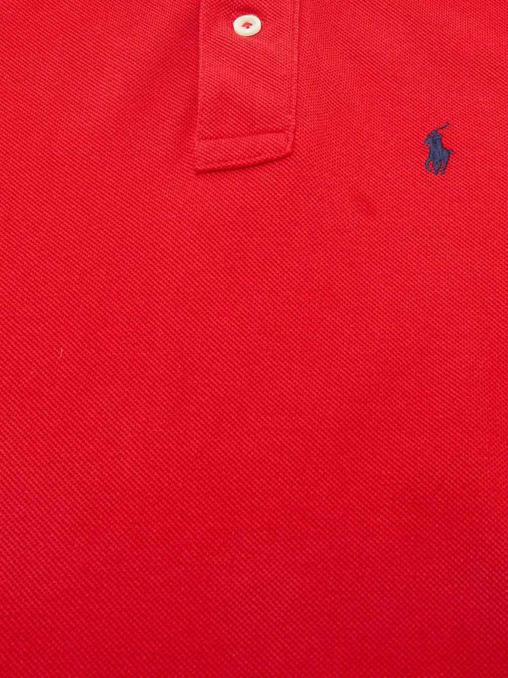 POLO RALPH LAUREN KIDS Piqué poloshirt met geborduurde pony Rood