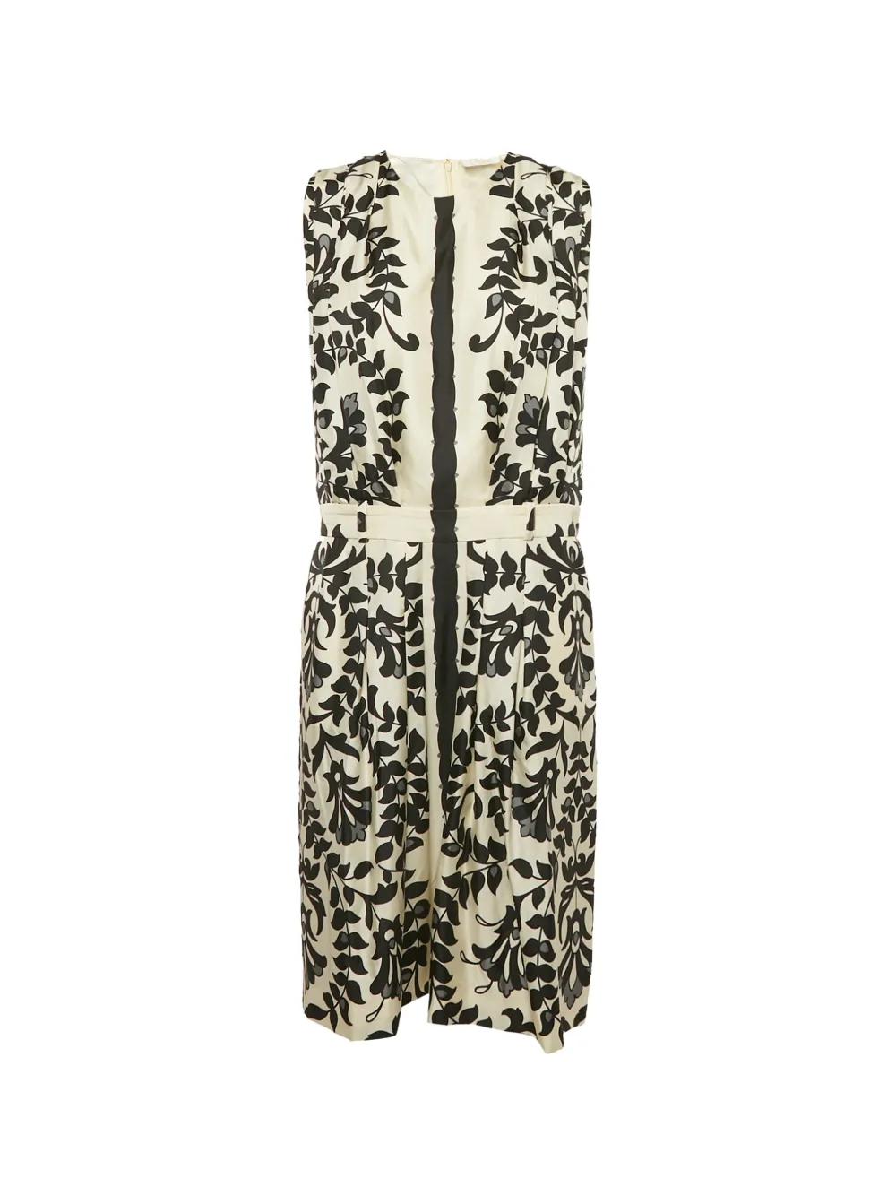 Chloé Pre-Owned Abito in seta a fiori - WHITE