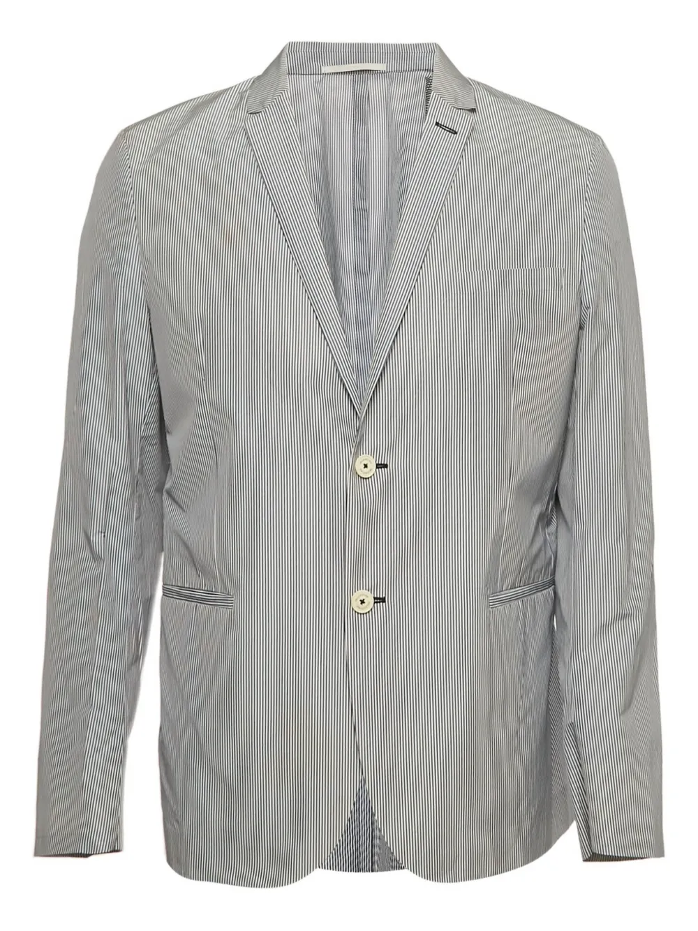 Pre-owned Valentino Striped Blazer In Blue