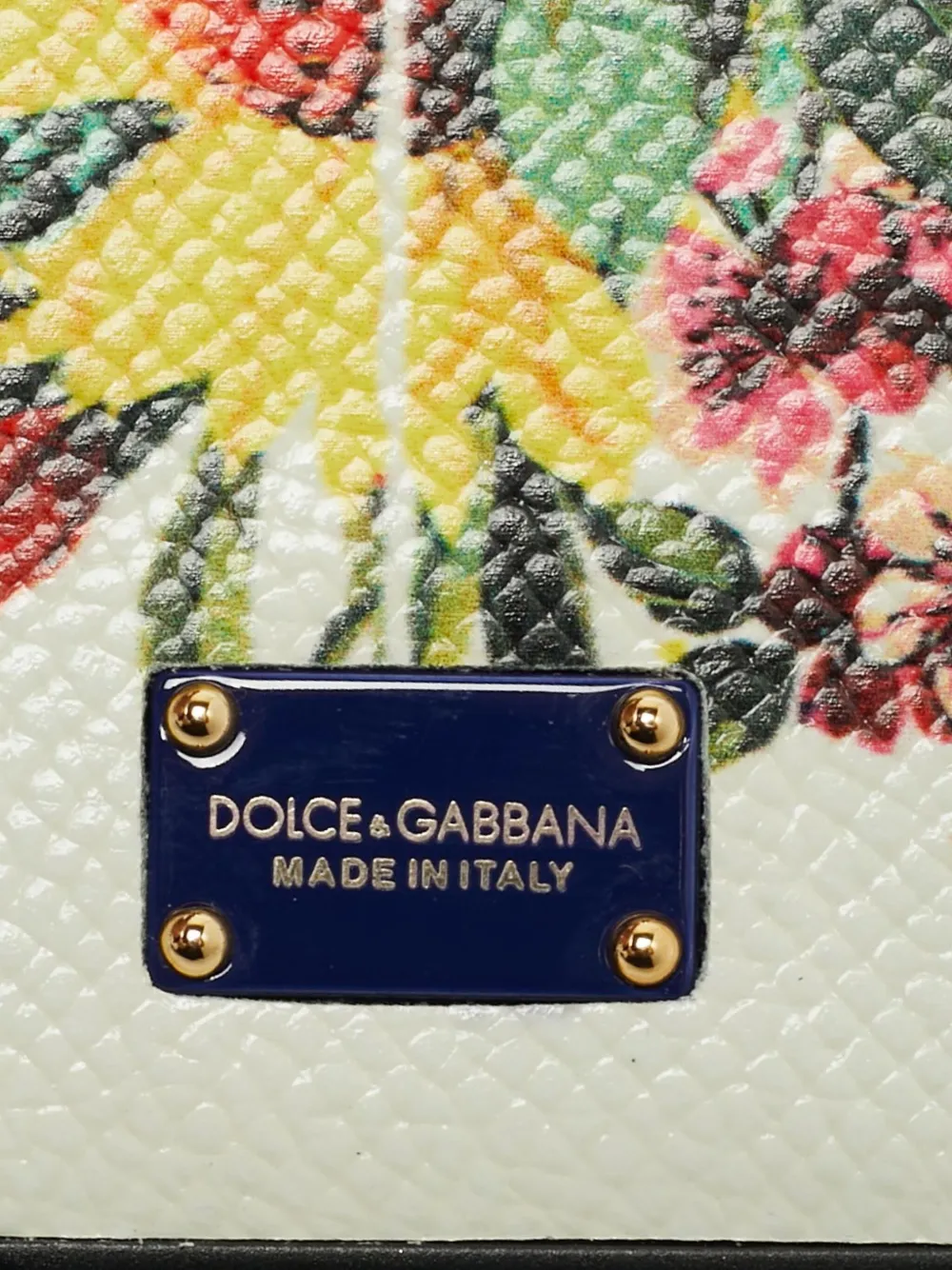 Pre-owned Dolce & Gabbana 2010s Floral-print Leather Iphone 7 Cover In White