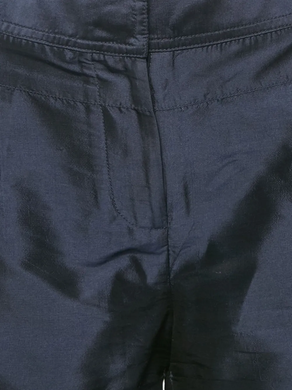 Pre-owned Diane Von Furstenberg Silk Pleated Shorts In Blue