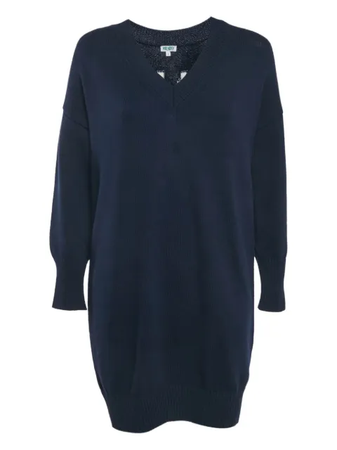 Kenzo Pre-Owned logo-intarsia mini dress