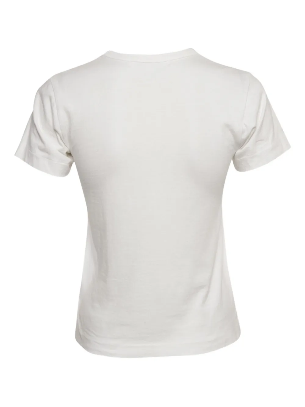 Pre-owned Comme Des Garçons Heart-logo T-shirt In White