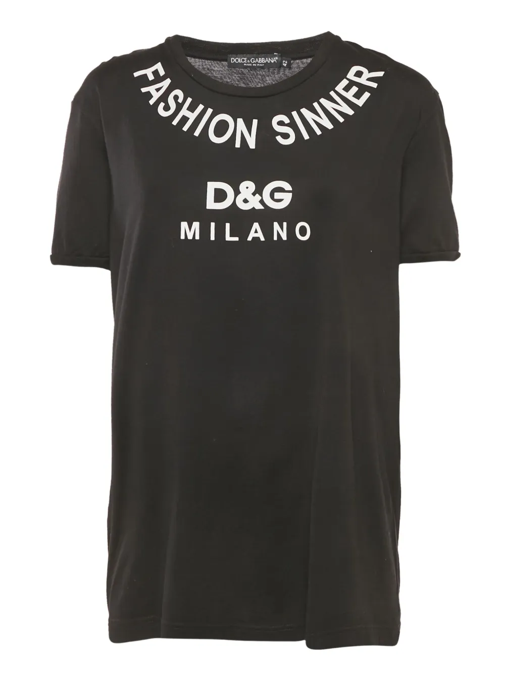 Pre-owned Dolce & Gabbana Crew-neck T-shirt In Black