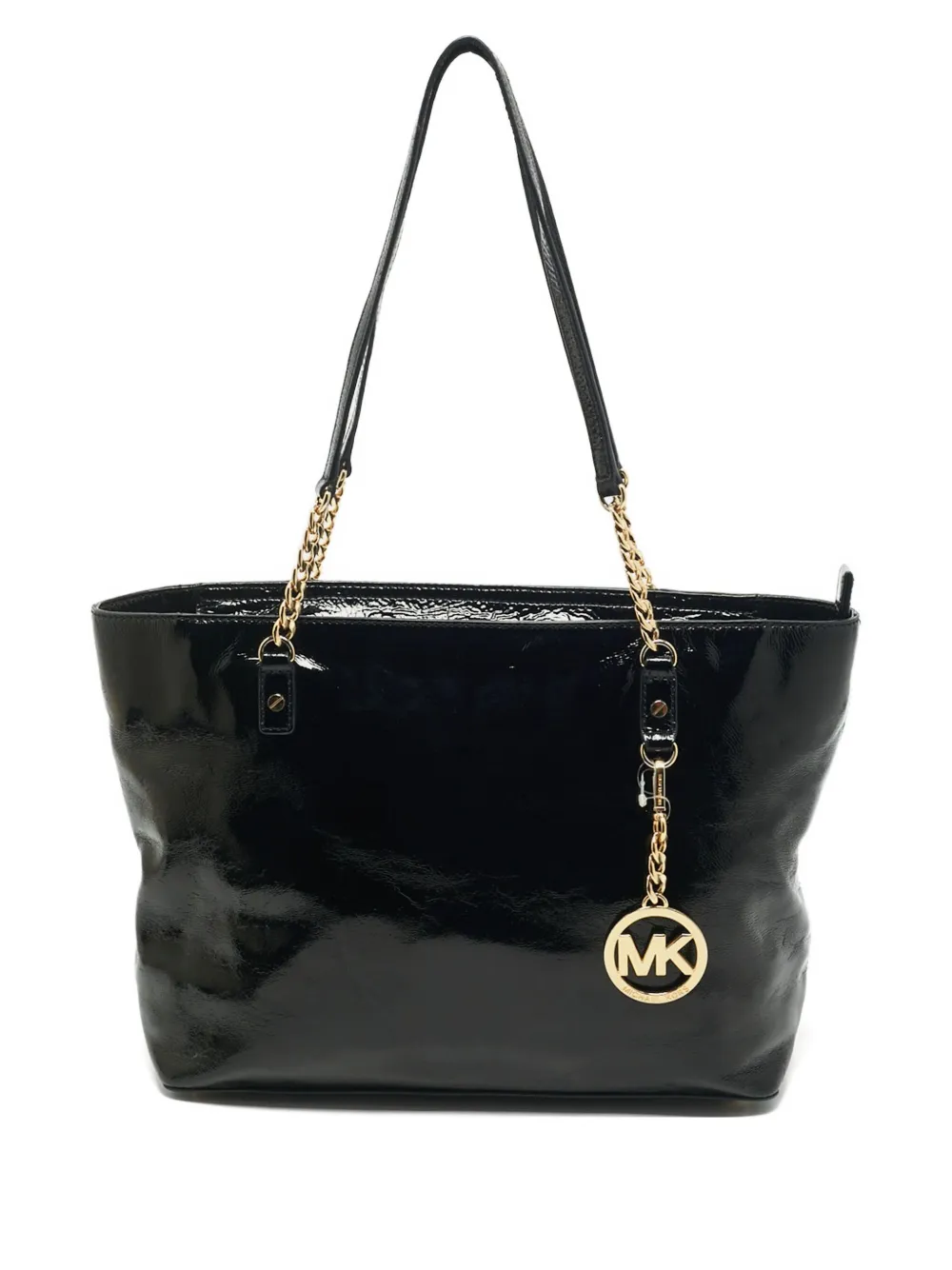 Pre-owned Michael Michael Kors Jet Set Tote Bag In Black