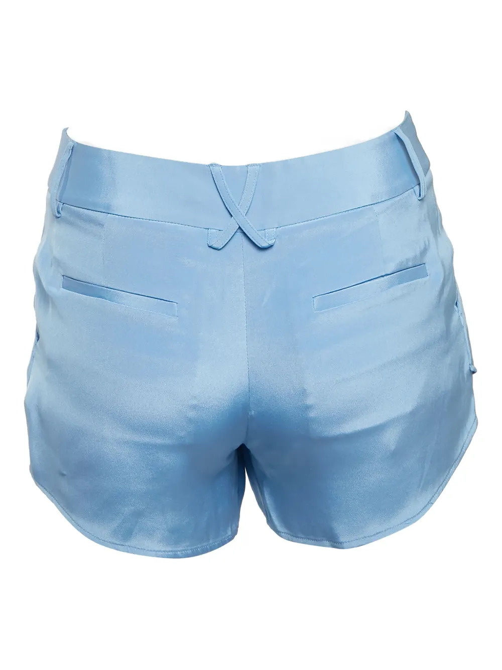 Alice + olivia Zijden geplooide shorts - Blauw