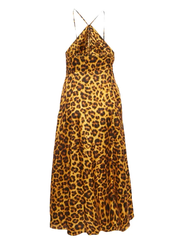 orange leopard print maxi dress Amarra 89289 Long Prom Dress Leopard/Print / 4