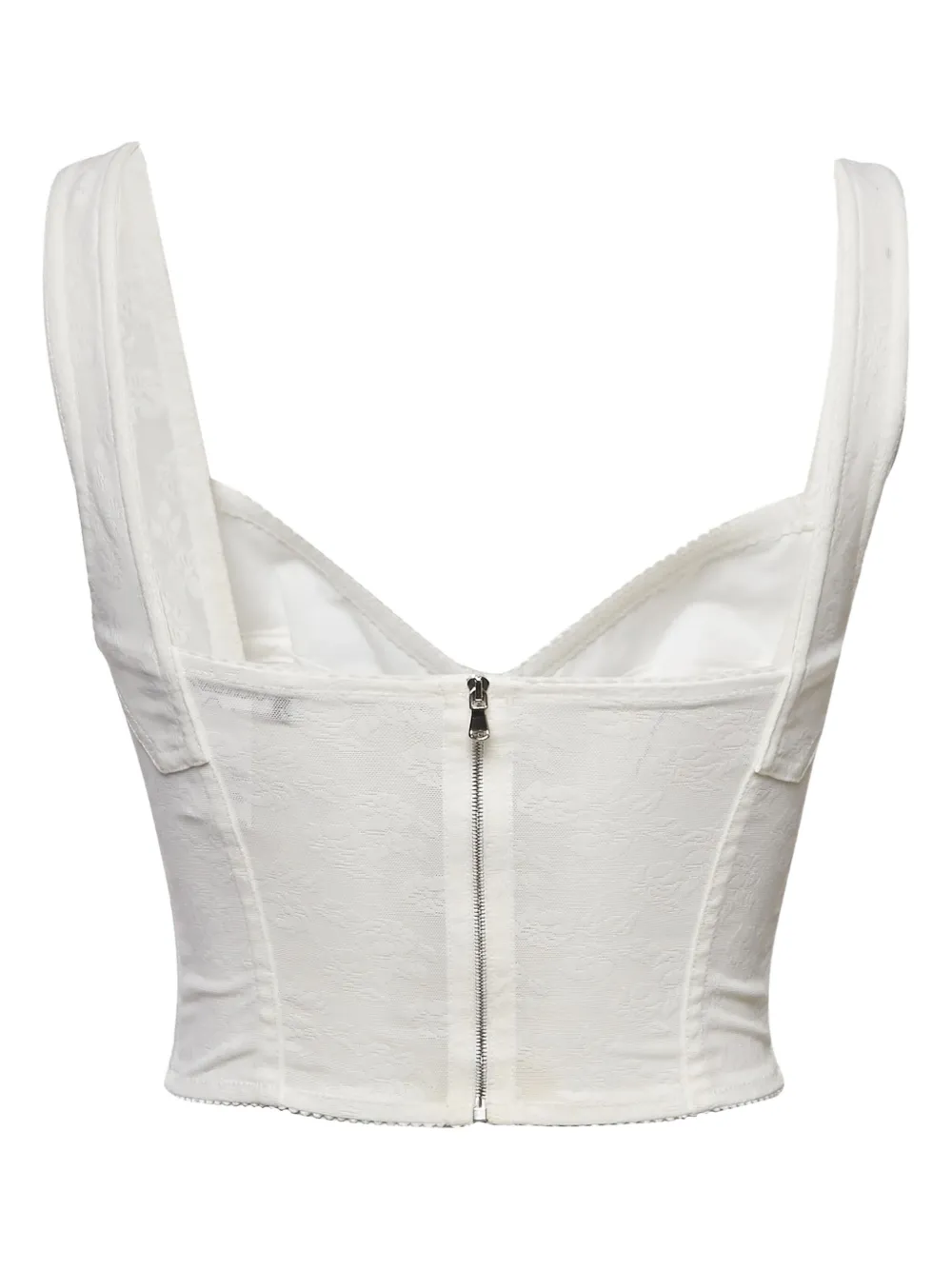 Dolce & Gabbana Pre-Owned satin-mesh bustier top | Image 2